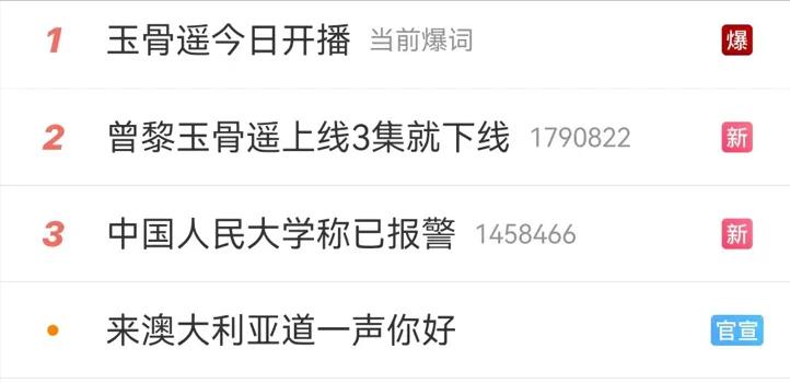 《玉骨遥》空降开播引爆热搜，首播评价出炉，女主人选成唯一败笔(图2)