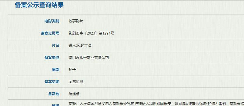 真人电影《镖人：风起大漠》立项 漫画曾轰动日本(图2)