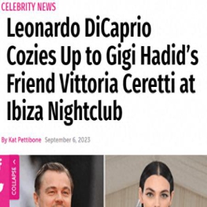 小李子又有新欢?女友来自意大利是人妻,二人夜店热吻视频曝光