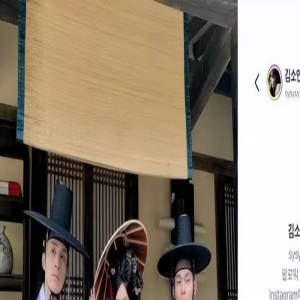 李栋旭修图不忘同框女演员，金素妍留言感谢，半个多月才被发现？