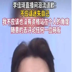 李佳琦哭着道歉也没有用了吗?
