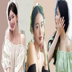 白鹿孙怡都爱穿一字肩,小秀美背又纯又欲还清爽!